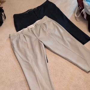Men's Classic Navy And Tan Dress Pants